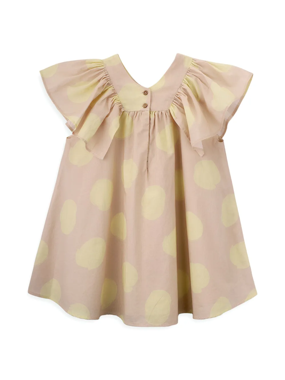 Knot Jurk met print - Beige