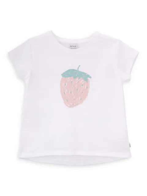 Knot playera con fresa estampada