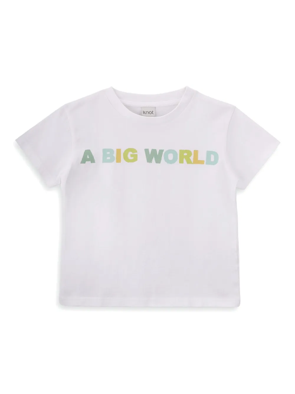 Knot Big World オーガニックコットン Tシャツ - ホワイト Knot Big World オーガニックコットン Tシャツ - ホワイト
