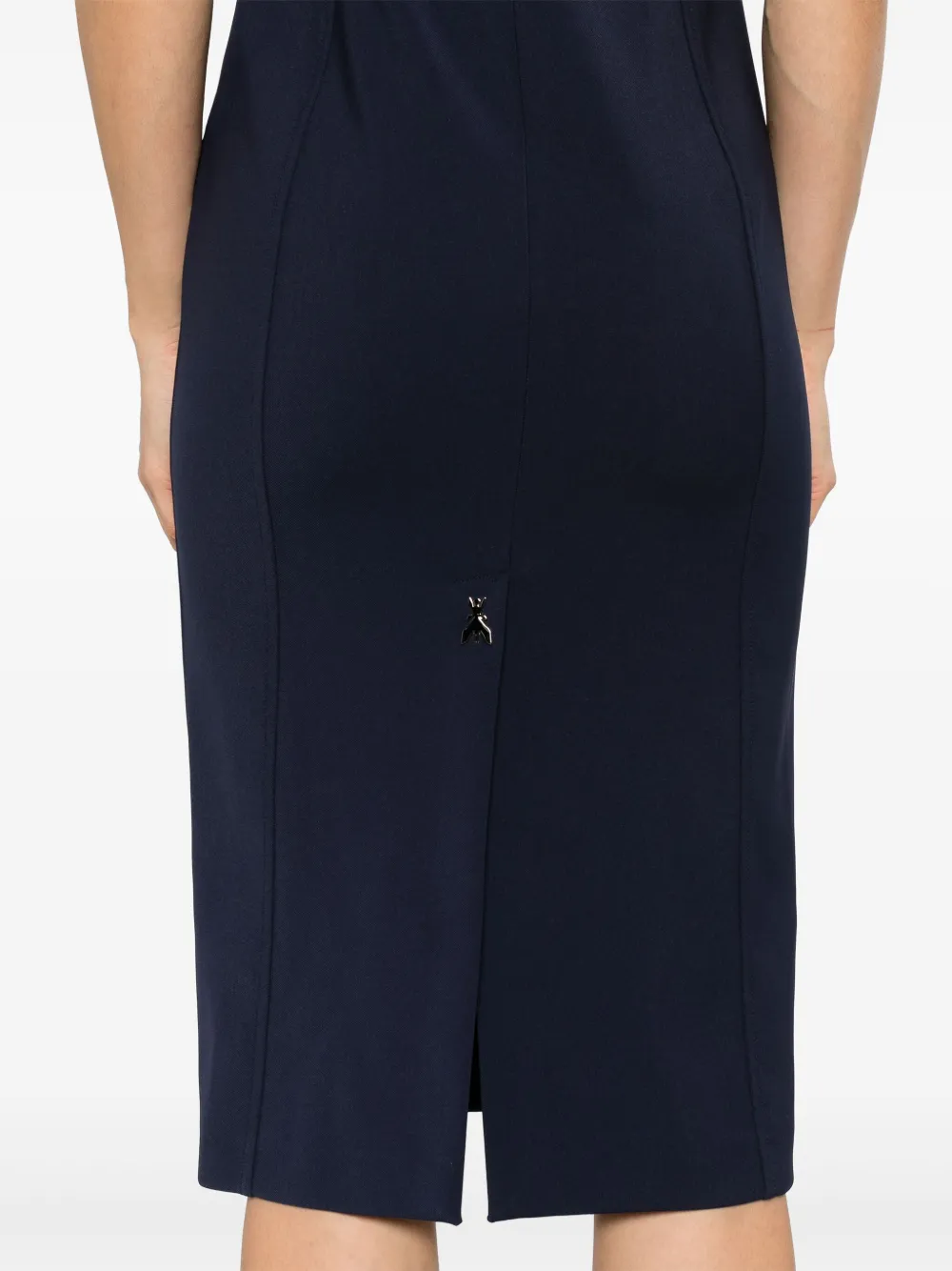 PATRIZIA PEPE SEAM-DETAIL MIDI DRESS 