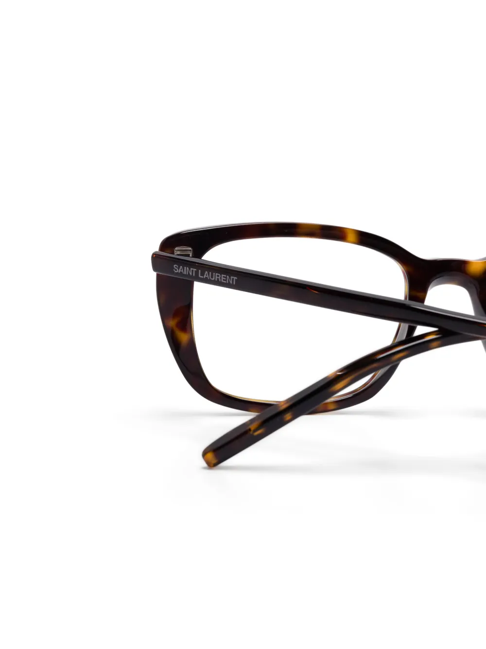 Saint Laurent Eyewear Bril met vierkant montuur Bruin