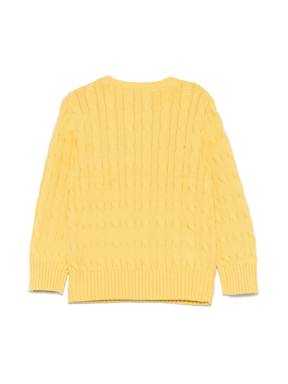 POLO RALPH LAUREN KIDS Kabelgebreide trui Geel