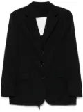 Simone Rocha open-back bow-detail blazer - Black