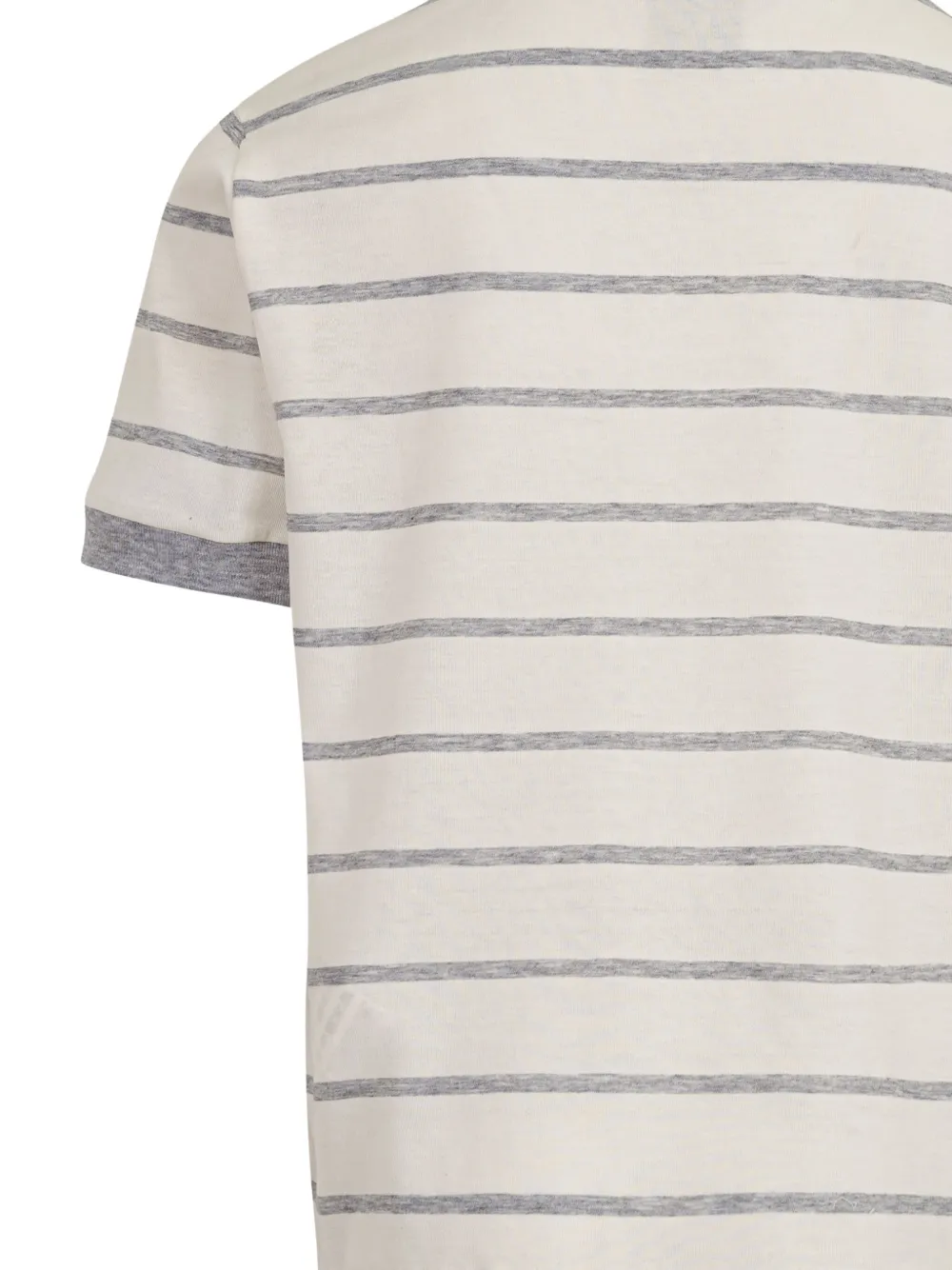 Eleventy Kids Gestreept T-shirt Beige