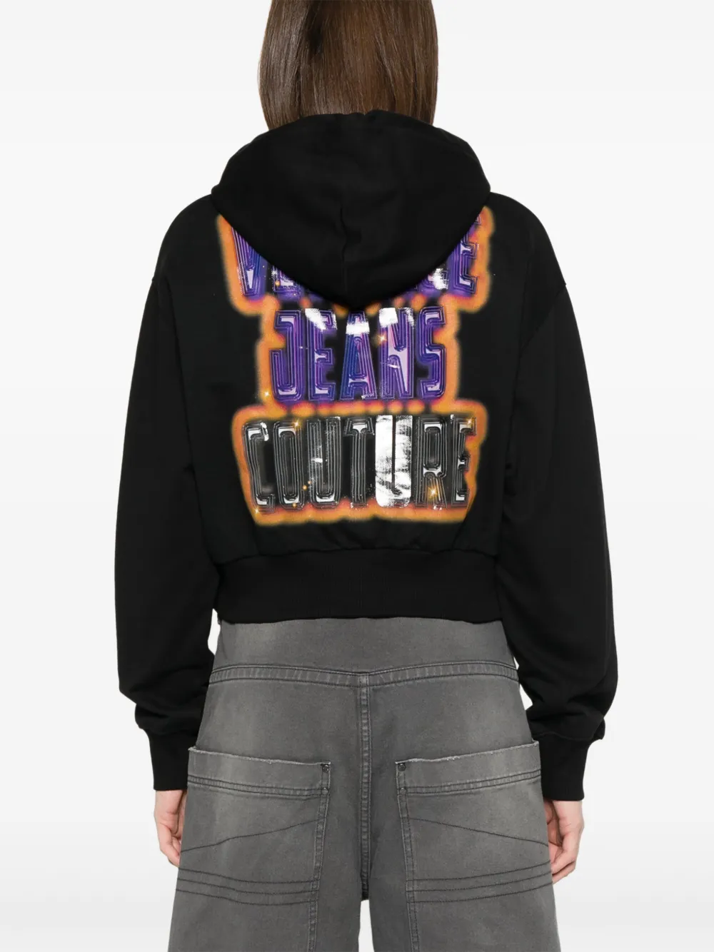 Versace Jeans Couture Sauvage hoodie Zwart