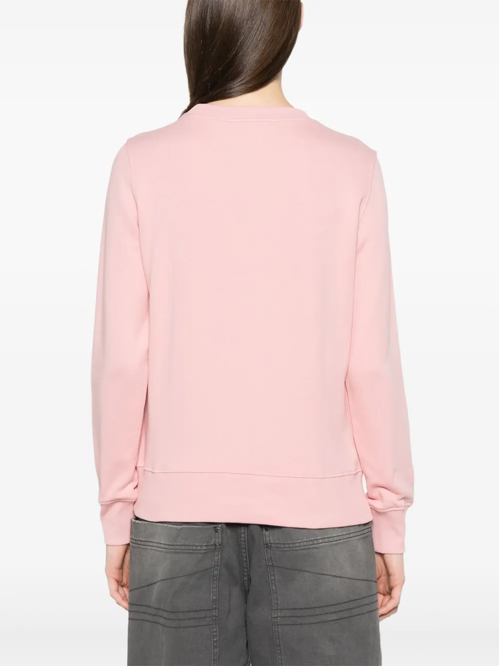 Versace Jeans Couture Sweater met geborduurd logo Roze