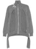 Simone Rocha cut-out detailing cardigan - Grey