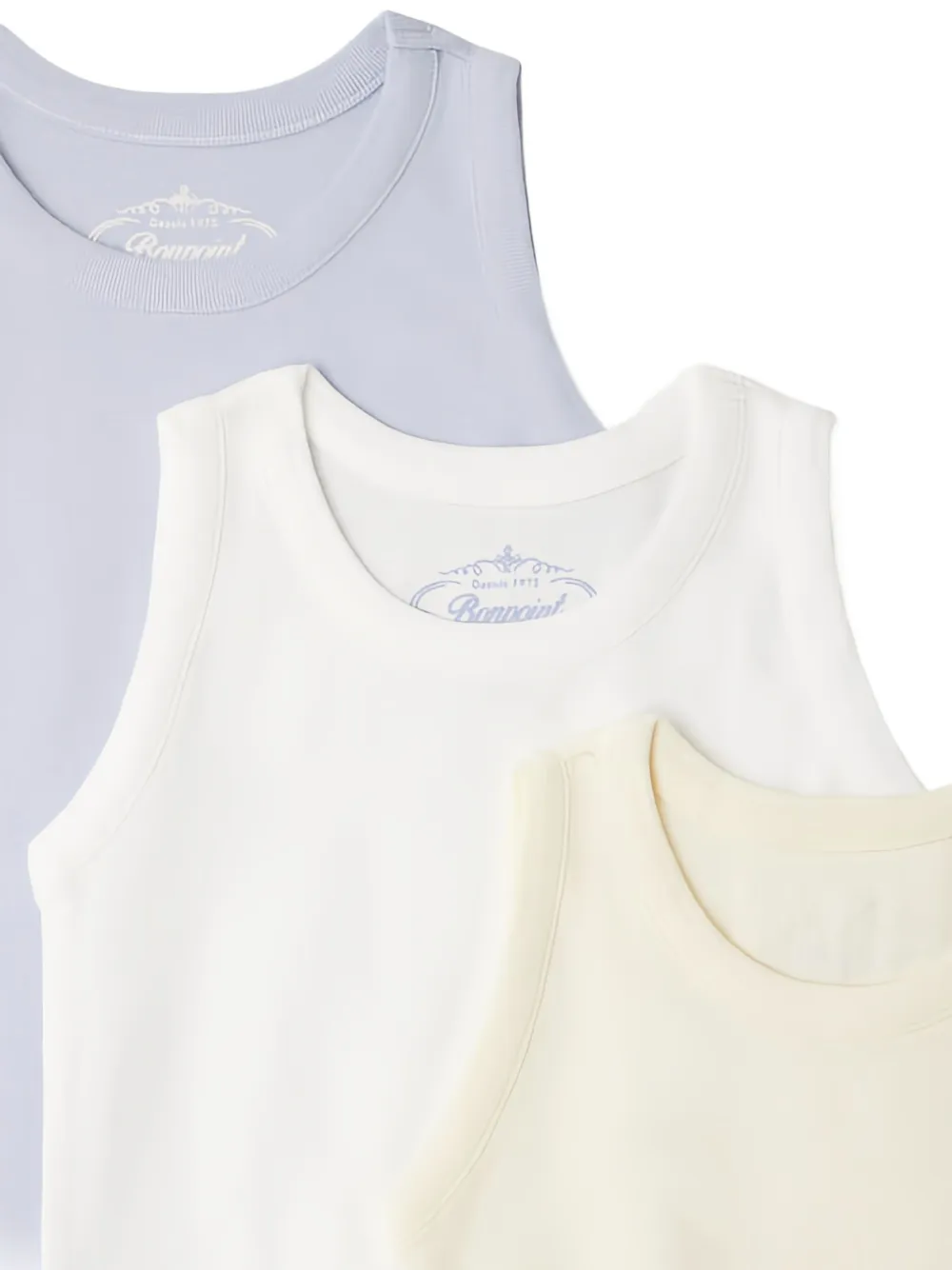 Bonpoint Drie Athis tanktops Geel