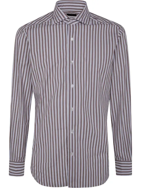 Barba camisa con rayas estampadas