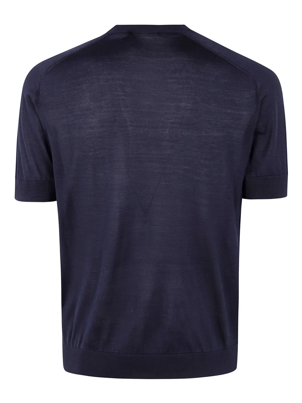 Moorer silk t-shirt - Blauw