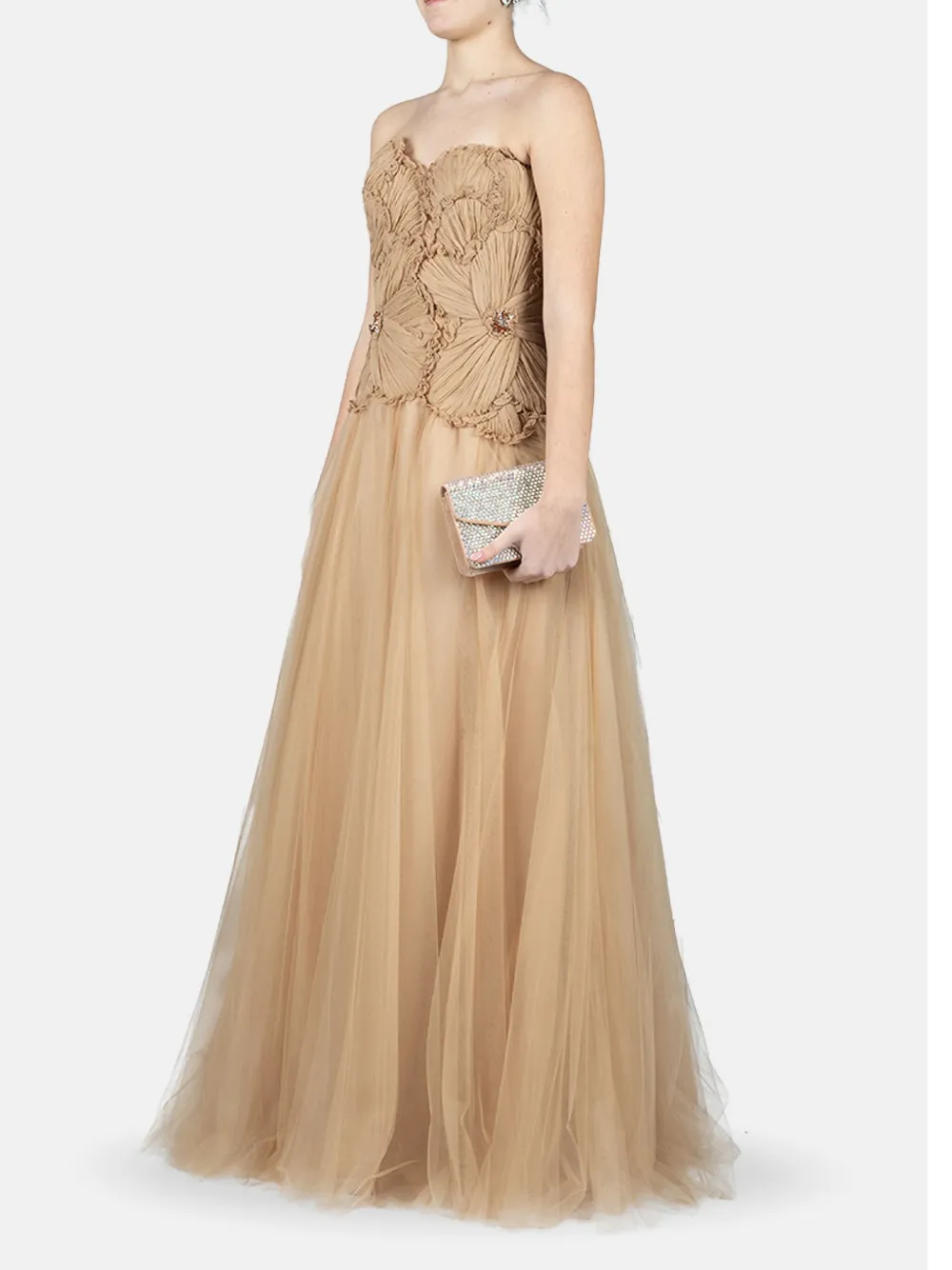 Costarellos Edra avondjurk Beige