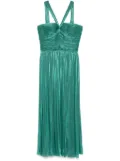 Costarellos lurex georgette maxi dress - Green