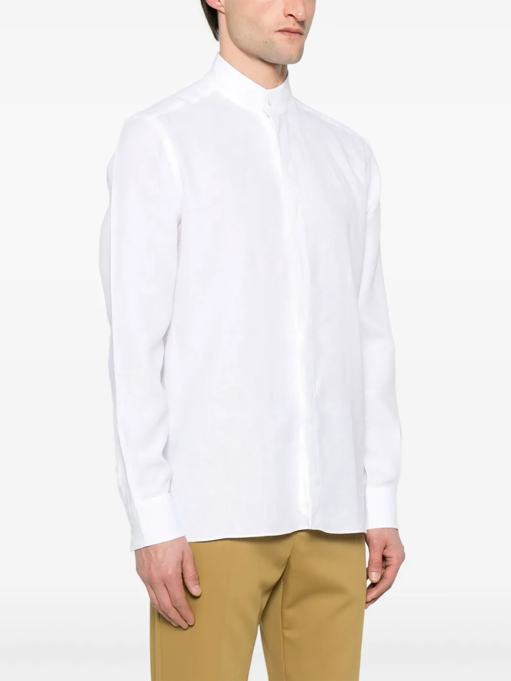 Zegna Linnen overhemd Wit