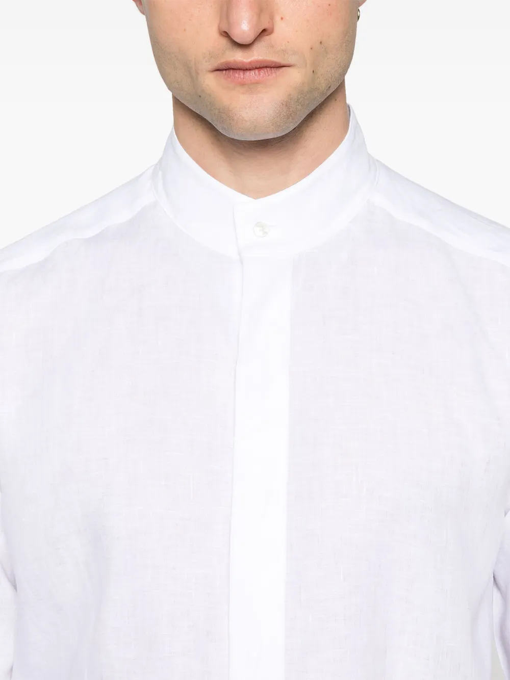 Zegna Linnen overhemd Wit