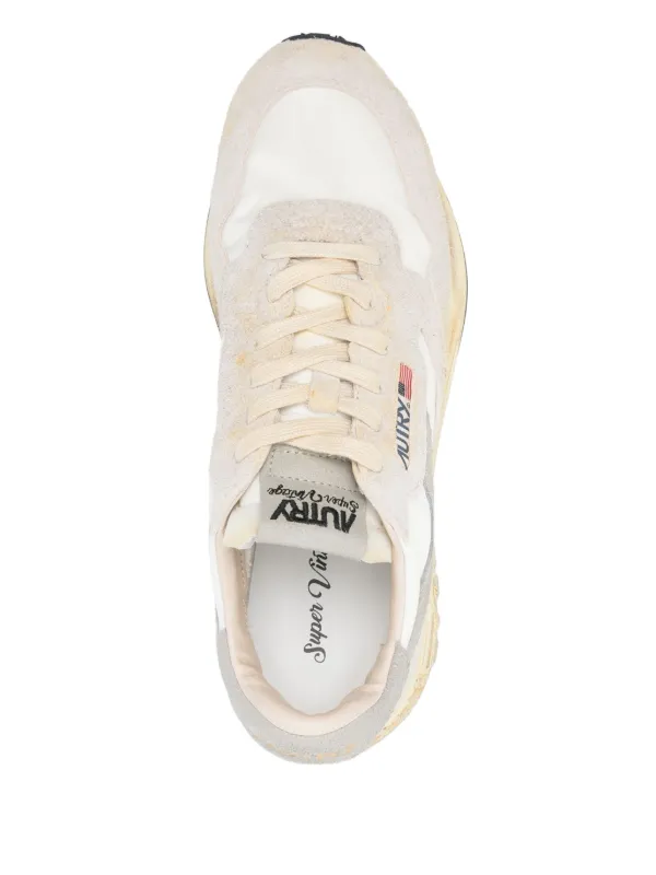 【送料&関税込】Autry reelwind Supervintage Sneaker Autry Reelwind Super Vintage Sneakers In Blue Nylon And Suede