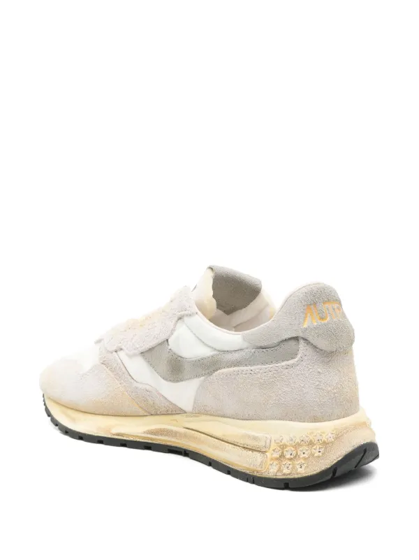【送料&関税込】Autry reelwind Supervintage Sneaker Autry Reelwind Super Vintage Sneakers In Blue Nylon And Suede