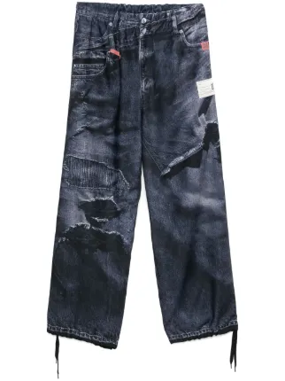 Maison MIHARA YASUHIRO トロンプルイユ パンツ | ブラック