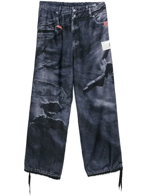 Maison MIHARA YASUHIRO pantalones con estampado trompe l'oeil