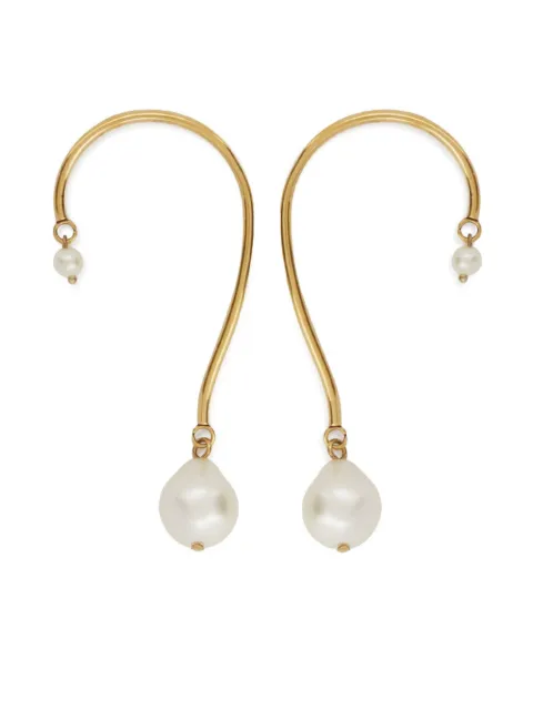Ermanno Scervino arete ear-cuff con detalle de perla