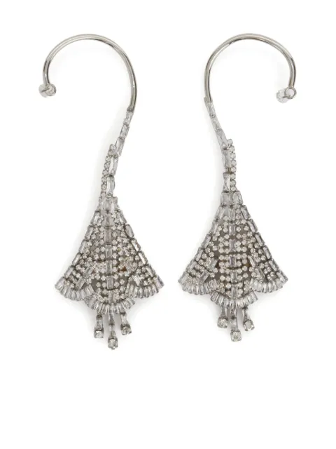 Ermanno Scervino arete ear-cuff con detalles de cristal