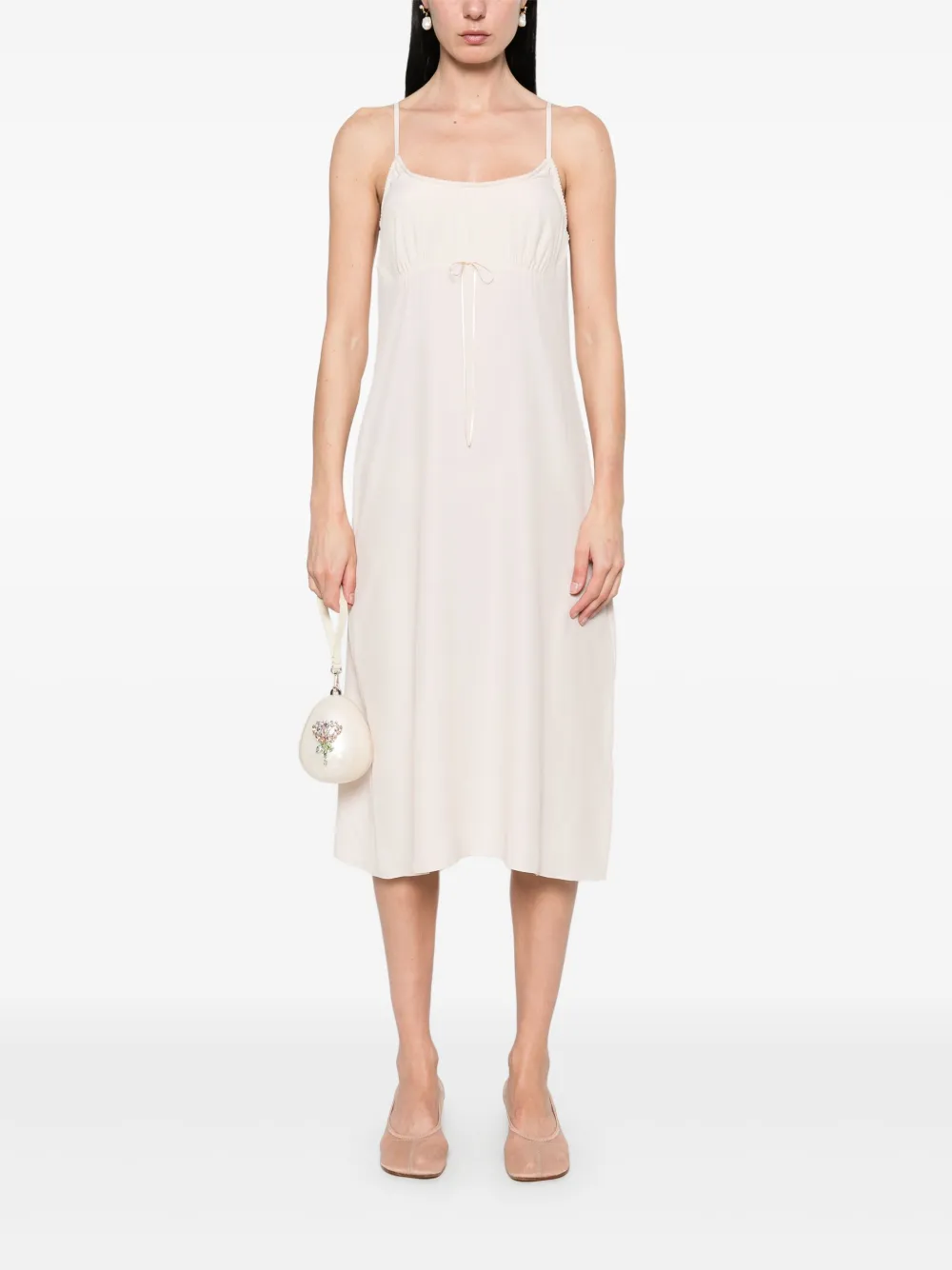 Simone Rocha Midi-jurk met strik - Beige