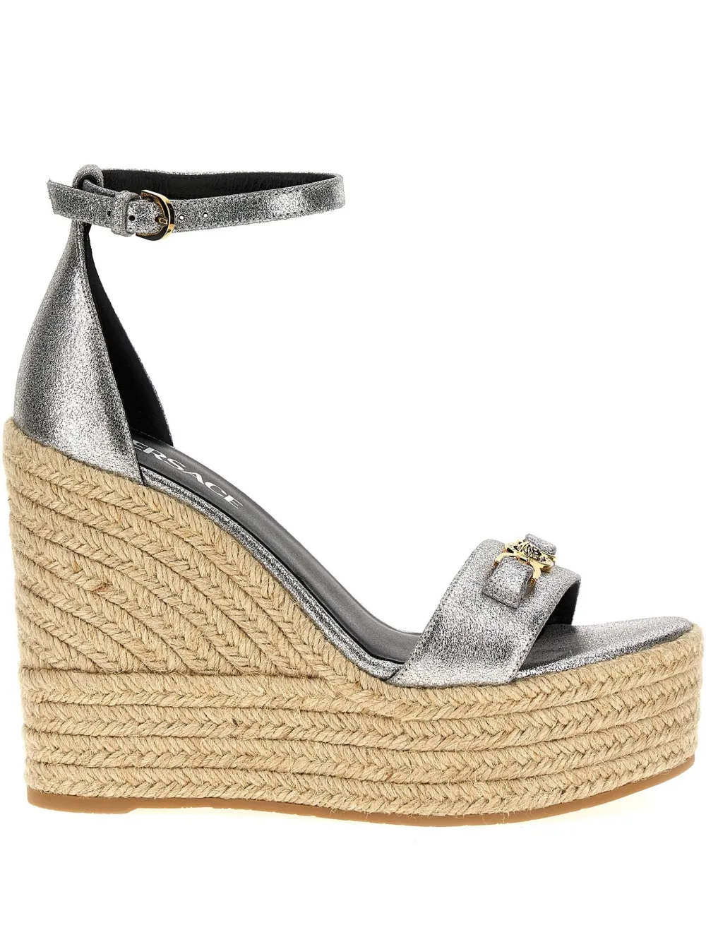 Versace 95 mm Medusa espadrilles Zilver