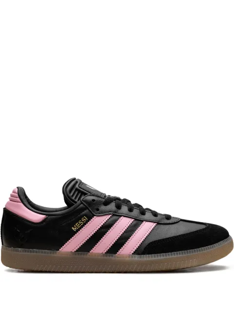 adidas x Lionel Messi Samba "Core Black/Gold Metallic/Gum" sneakers