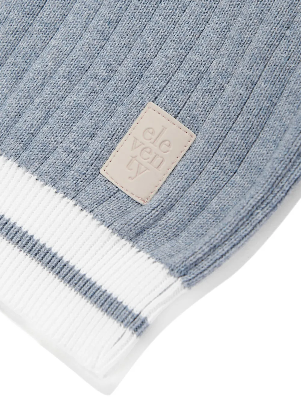 Eleventy Kids Trui met logo-applicatie Blauw