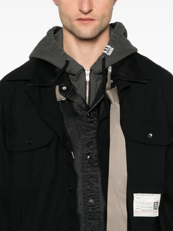 Maison MIHARA YASUHIRO Layered Jacket | Black | FARFETCH