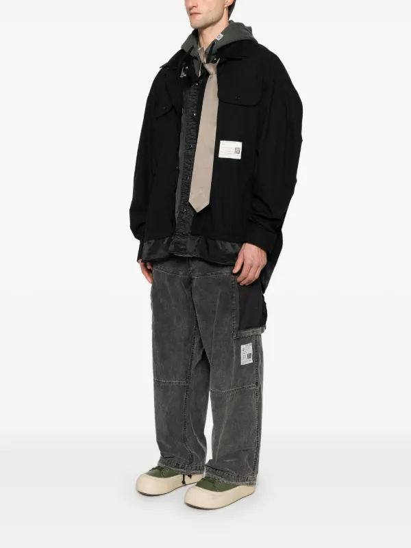 ジャケット・アウター MAISON MIHARA YASUHIRO JACKET Maison MIHARA YASUHIRO Layered Jacket | Black | FARFETCH