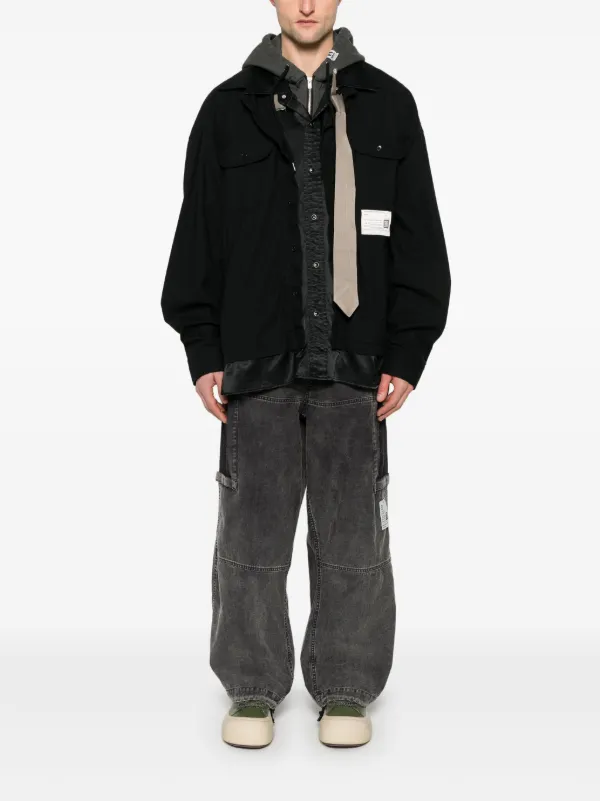 Maison MIHARA YASUHIRO Layered Jacket | Black | FARFETCH