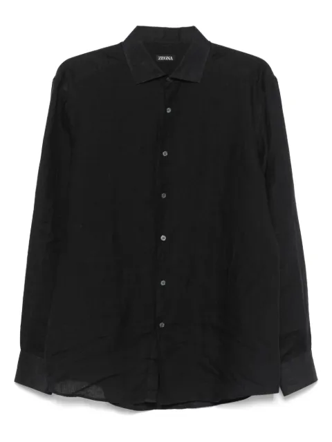 Zegna camisa de lino