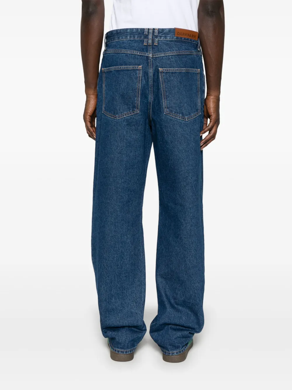 Shop Darkpark Mark Jeans In 蓝色