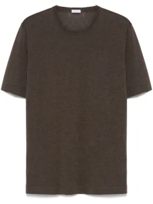 Tシャツ・カットソー CARUSO COTTON KNIT T-SHIRT Caruso Short sleeve t-shirts for Men | Online Sale up to 60
