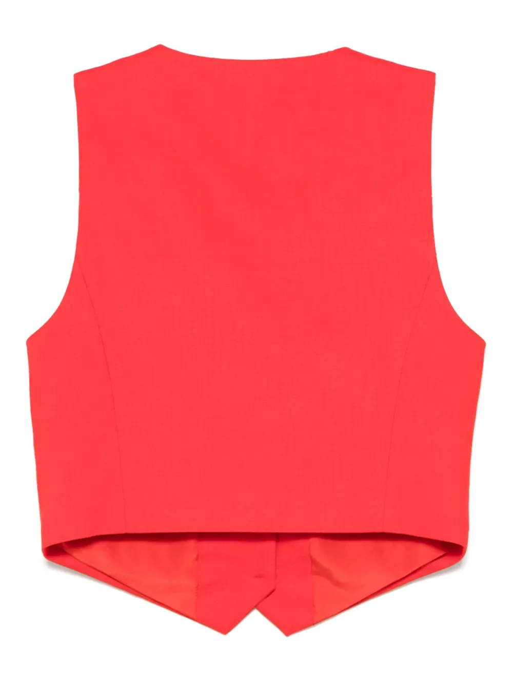 MSGM Gilet met enkele rij knopen - Rood