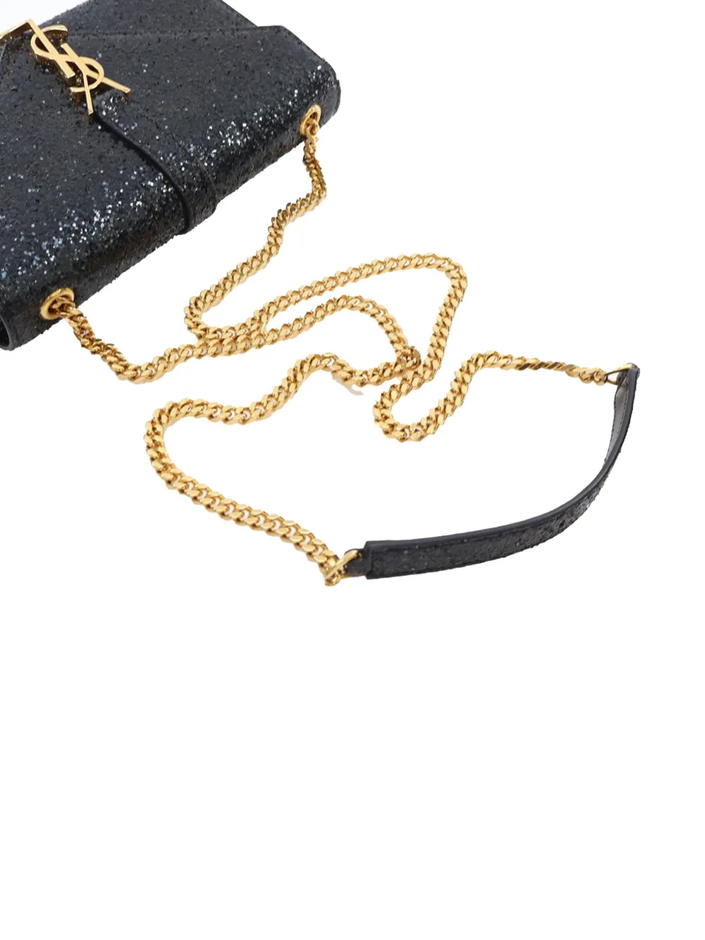 Saint Laurent Pre-Owned 2016 Glitter Galactica Monogram Chain crossbody bag - Zwart