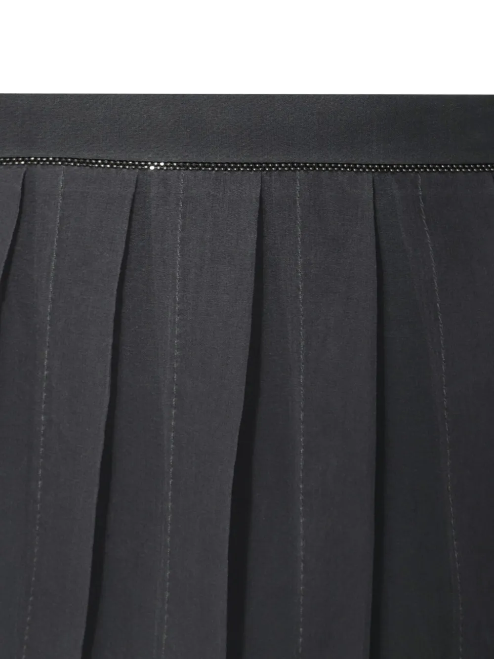 Brunello Cucinelli Midi-rok met tulen vlak Grijs