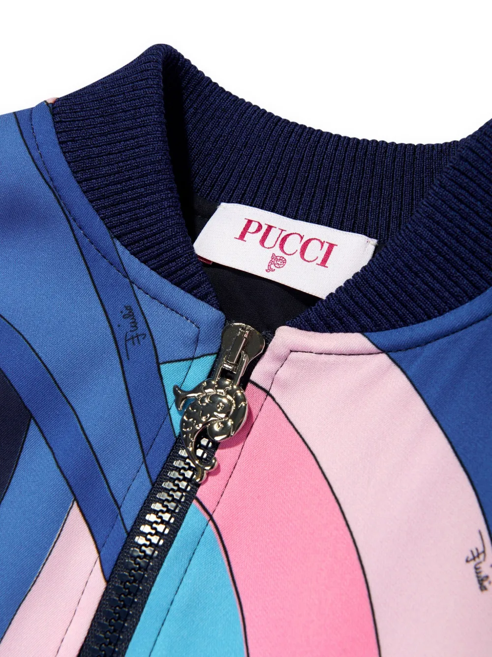 PUCCI Junior Veelkleurig bomberjack Blauw