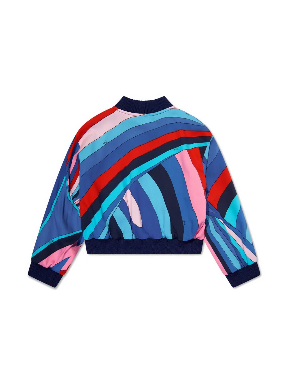 PUCCI Junior multicolor bomber jacket - Blauw