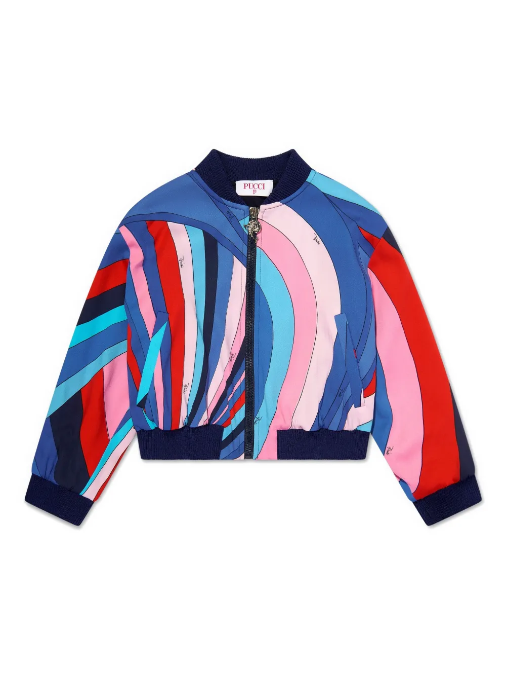 PUCCI Junior chamarra bomber multicolor | azul | Image 1