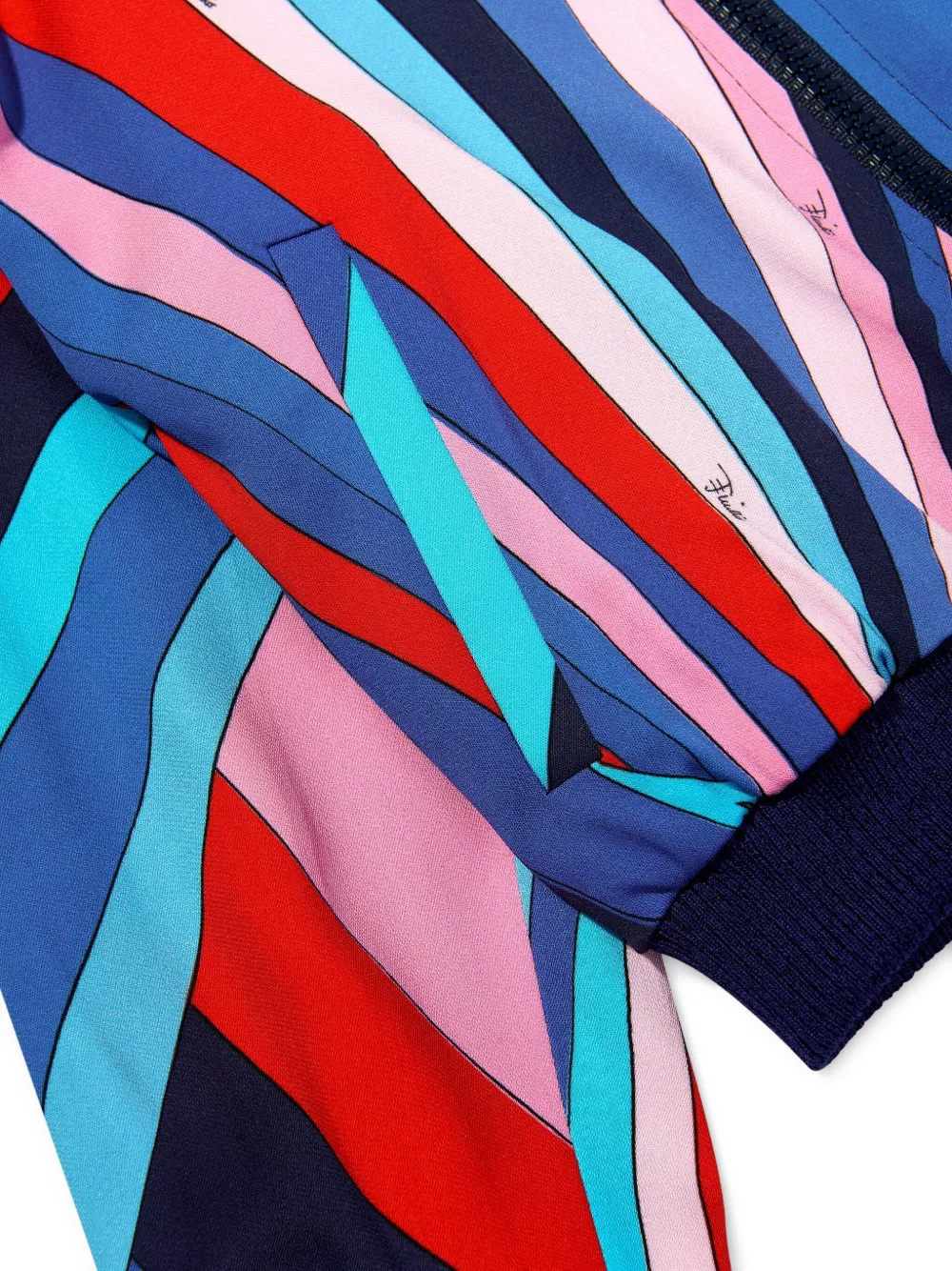 PUCCI Junior Veelkleurig bomberjack Blauw