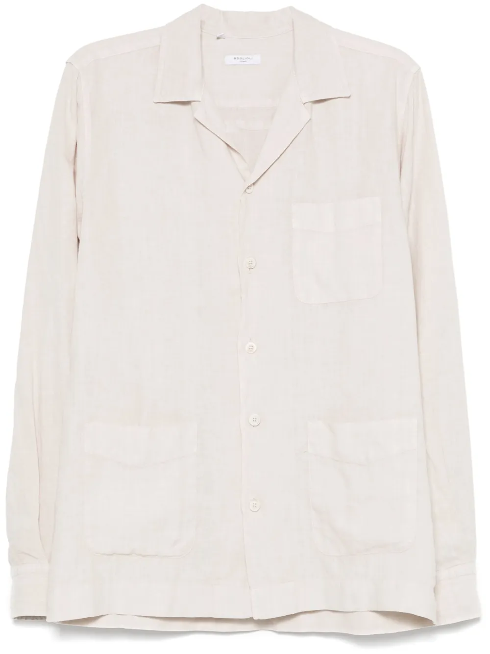 Boglioli Linnen shirtjack Beige