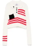 MSGM cable-knit sweater - White