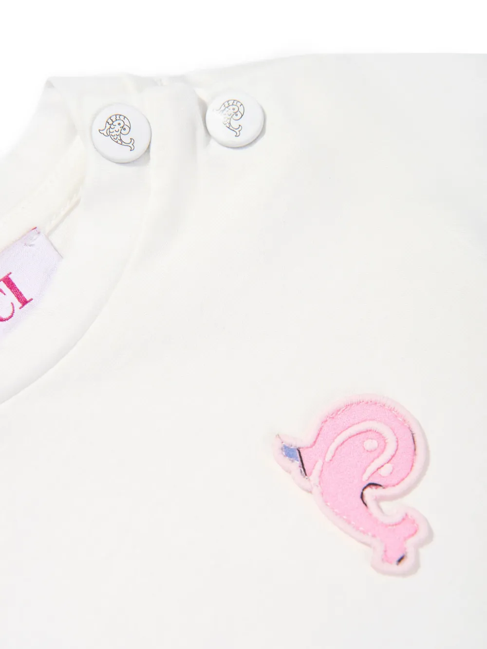 PUCCI Junior T-shirt met ruches Wit