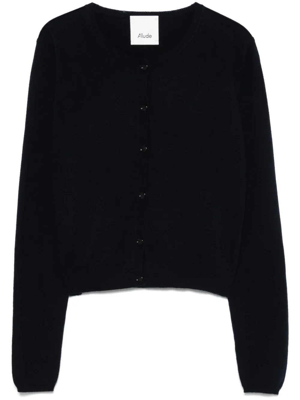 crew-neck cardigan