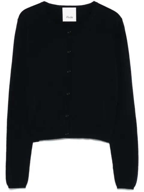 Allude crew-neck cardigan