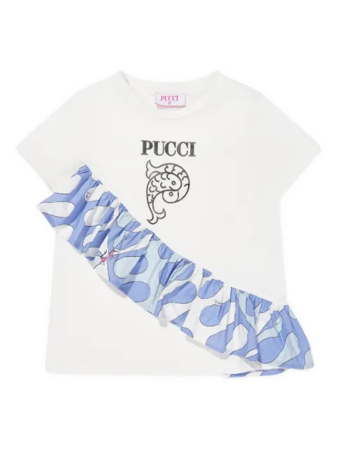 PUCCI Junior logo t-shirt 
