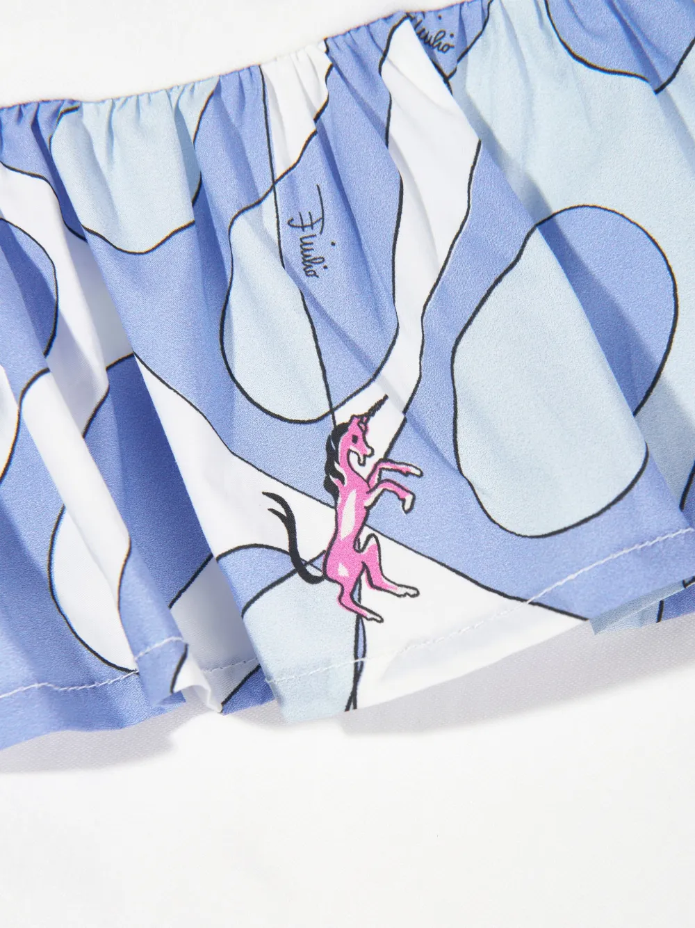 PUCCI Junior T-shirt met logo Blauw