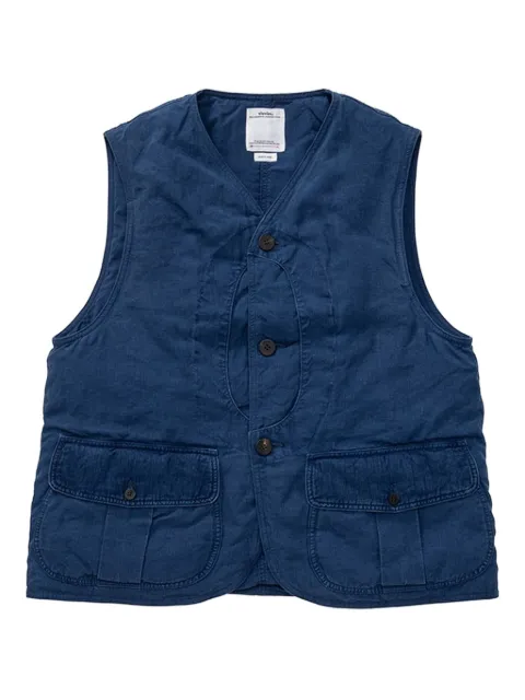 visvim button-fastening multi-pocket gilet