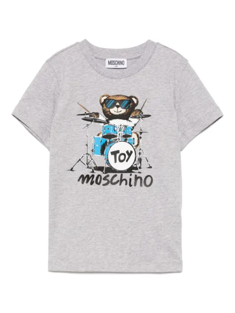 Moschino Kids футболка с принтом